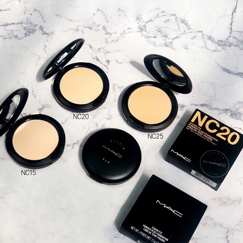 Phấn phủ Mac Studio Fix Powder Plus Foundation che phủ, mịn, kiềm dầu NC20  TB-trắng