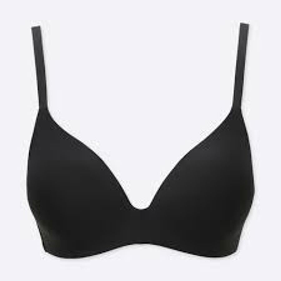 Áo ngực Uniqlo Wireless Bra Beauty Light không viền, không gọng, #Black -  size XL