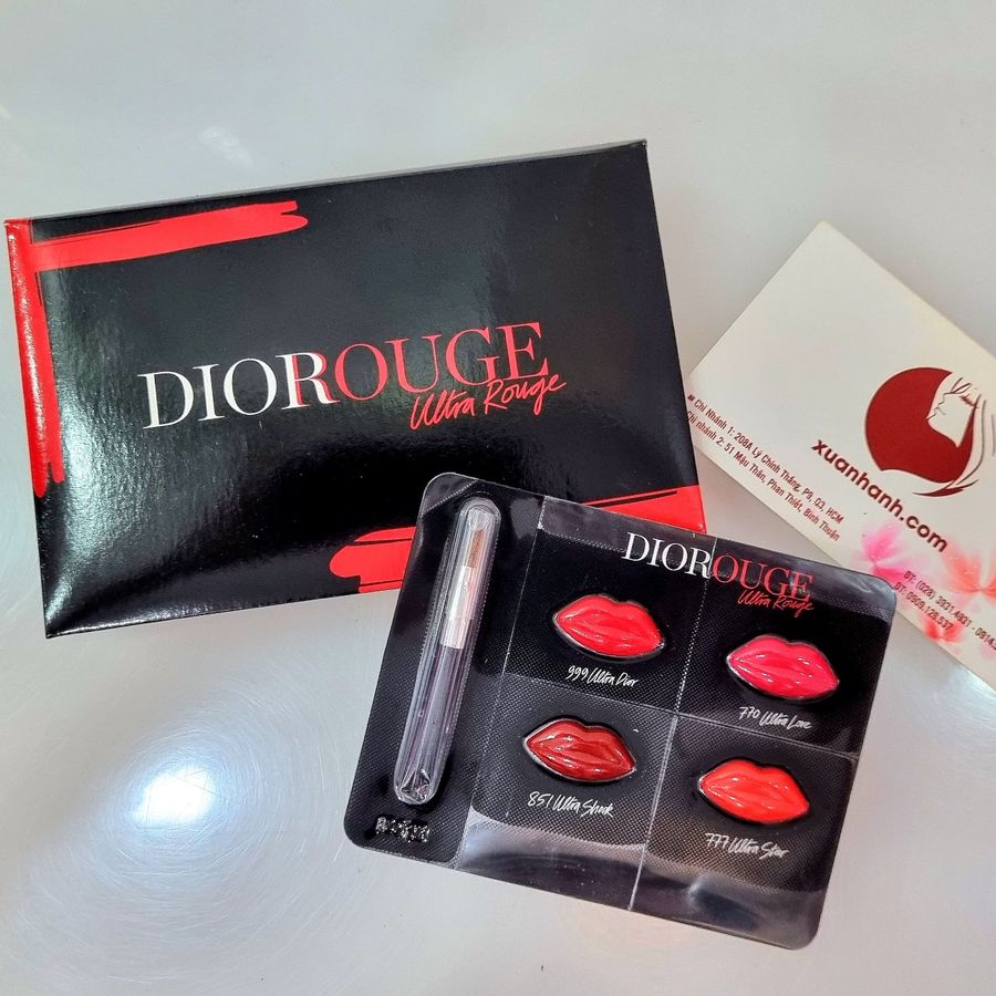 Vỉ son Dior Ultra Rouge 4 màu siêu HOT cực đẹp với hình đôi môi ...