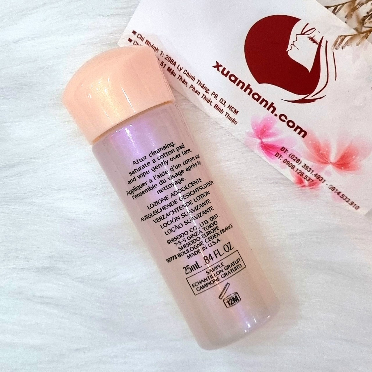 Nước cân Balancing WrinkleResist 24 bằng Benefiance Softener da 25ml Shiseido Lotion