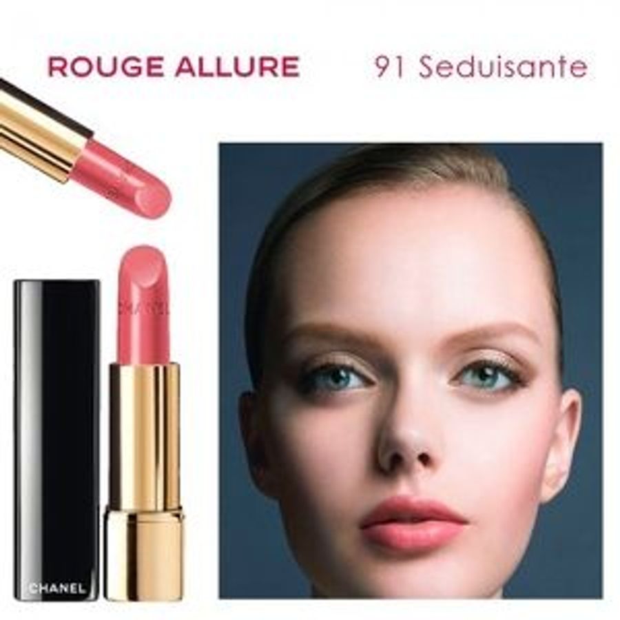Son Chanel Rouge Allure Velvet mềm mượt, lâu trôi, lên màu tốt #91