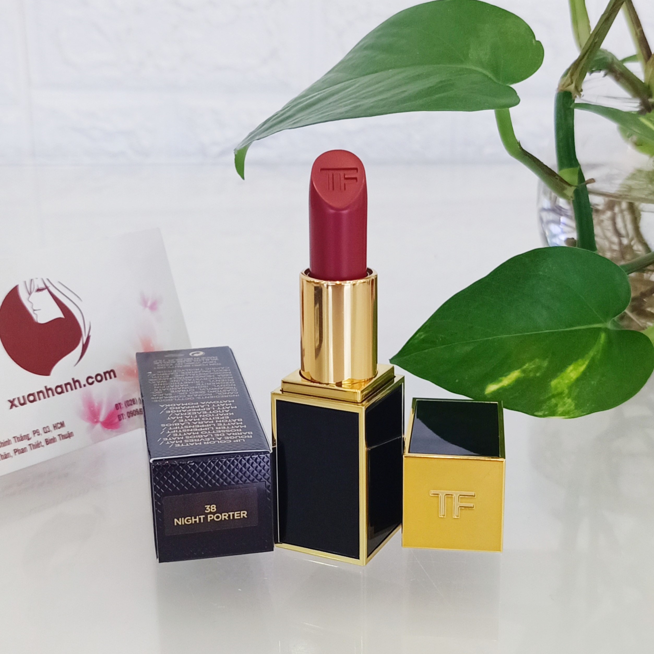 Son Tom Ford Lip Color Matte dòng son lì thượng hạng đỏ lạnh #38 Night  Porter