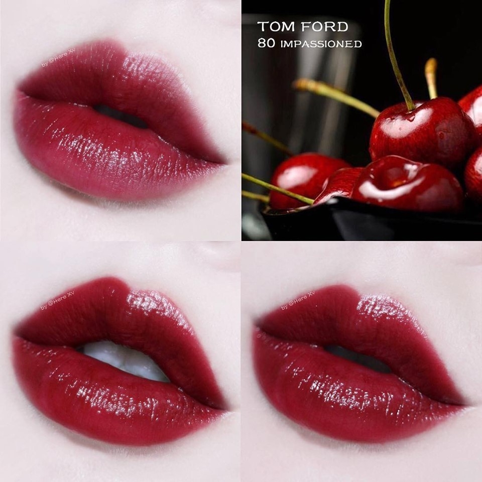 Son Tom Ford Lip Color dòng son thượng hạng đỏ mận quyến rũ #80 Impassioned
