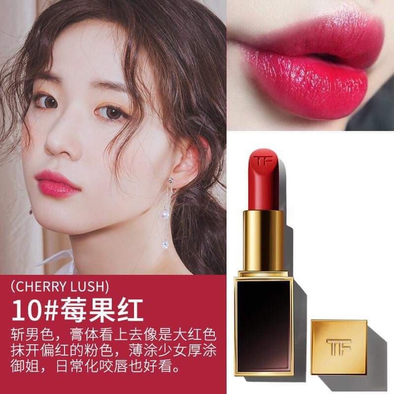 Son Tom Ford Lip Color Matte dòng son lì thượng hạng đỏ chery #10 Cherry  Lush