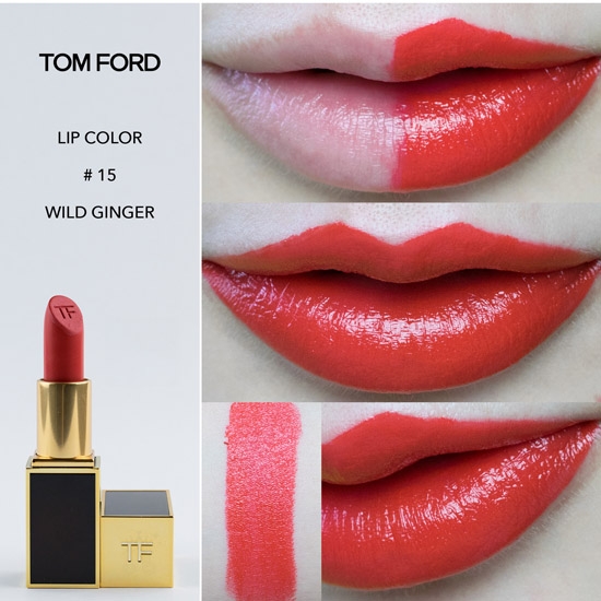 Son Tom Ford Lip Color dòng son lì thượng hạng cam đỏ #15 Wild Ginger